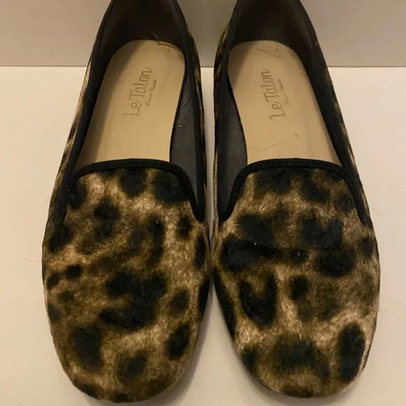 Leopard Print pony hair loafers with - Picture 8 of 11